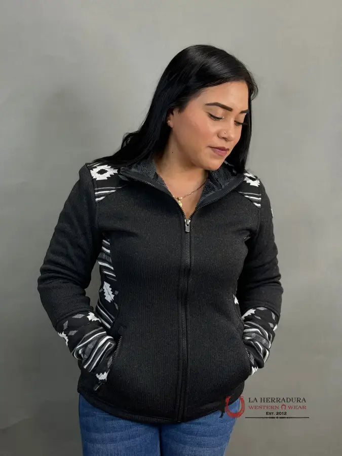 Cinch Hoodie Black Ropa Mujeres