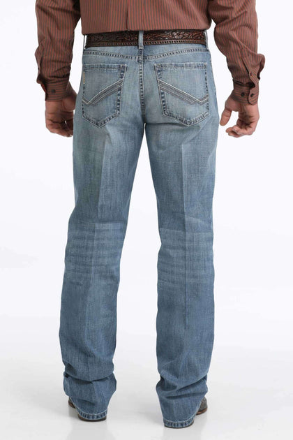CINCH JEAN GRANT RELAXED MID RISE BOOTCUT LIGHT WASHED - MB30637001