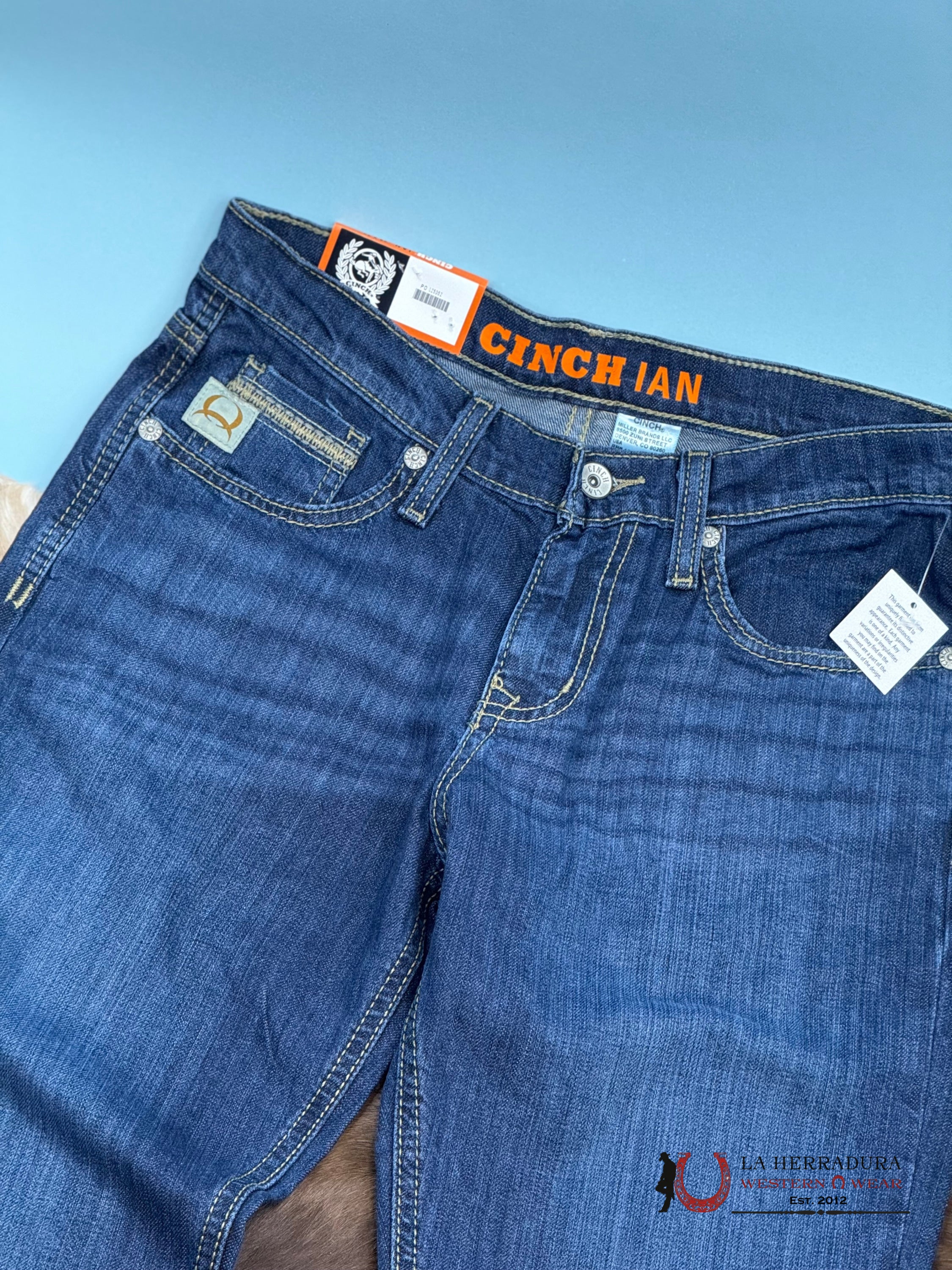 Cinch Jean Ian Dark Blue Mid Rise Slim Bootcut 6001 Ropa Hombres