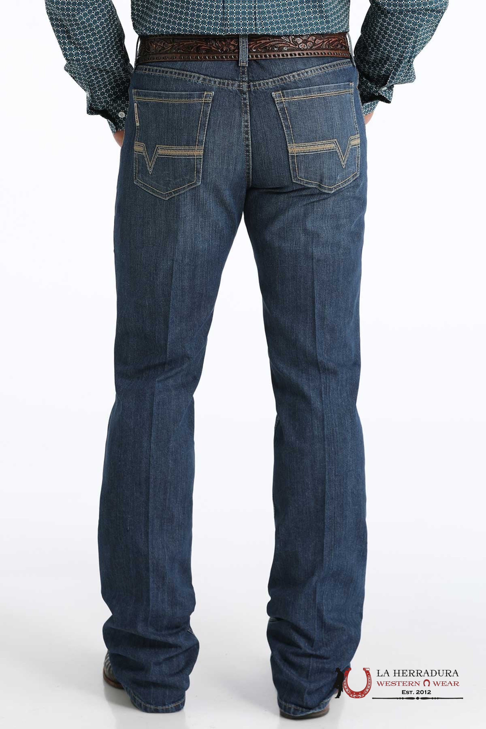 Cinch Jean Ian Dark Blue Mid Rise Slim Bootcut 6001 Ropa Hombres