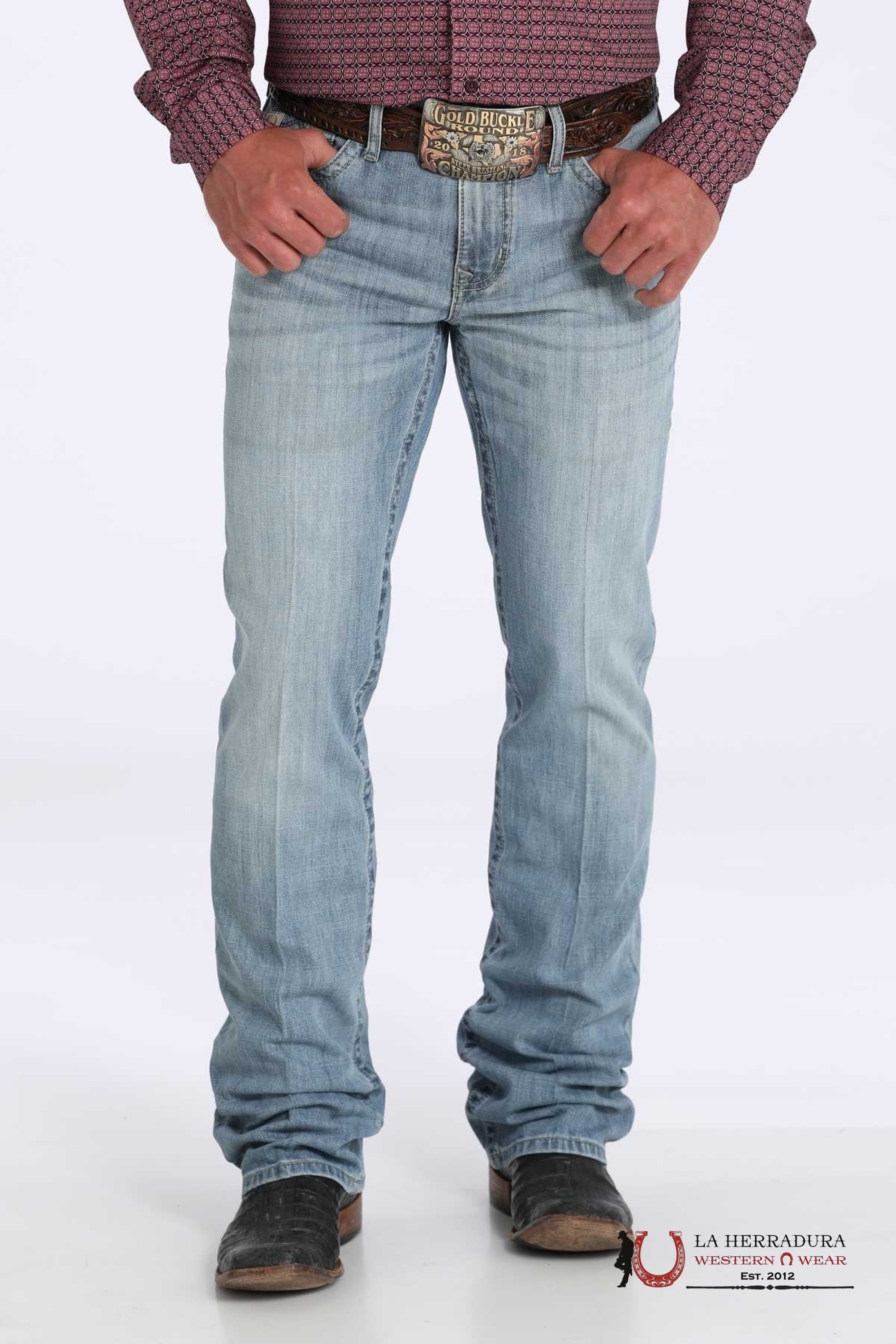 CINCH JEAN IAN LIGHT JEAN COLOR MID RISE SLIM BOOTCUT - 6001 ROPA HOMBRES