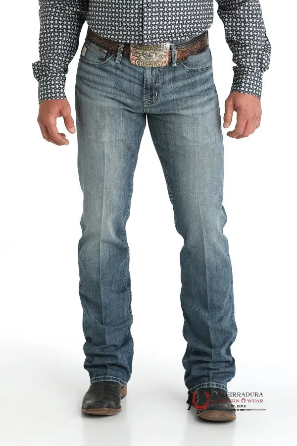 Cinch Jean Ian Med Wash Mid Rise Slim Boot Cut Ropa Hombres