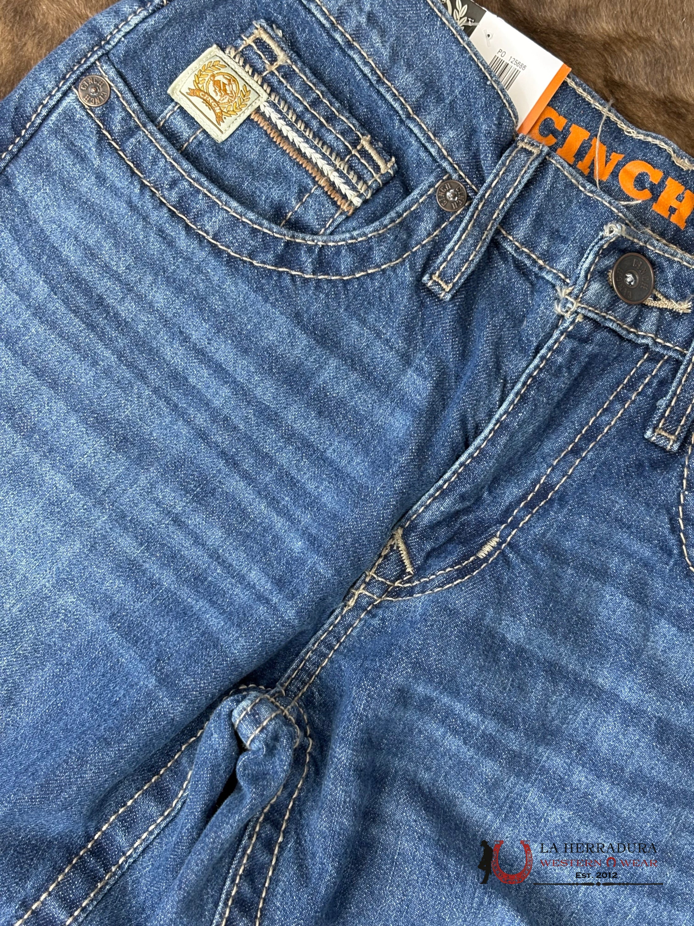 CINCH JEAN IAN MEDIUM WASHED MID RISE SLIM BOOTCUT - 6001 ROPA HOMBRES