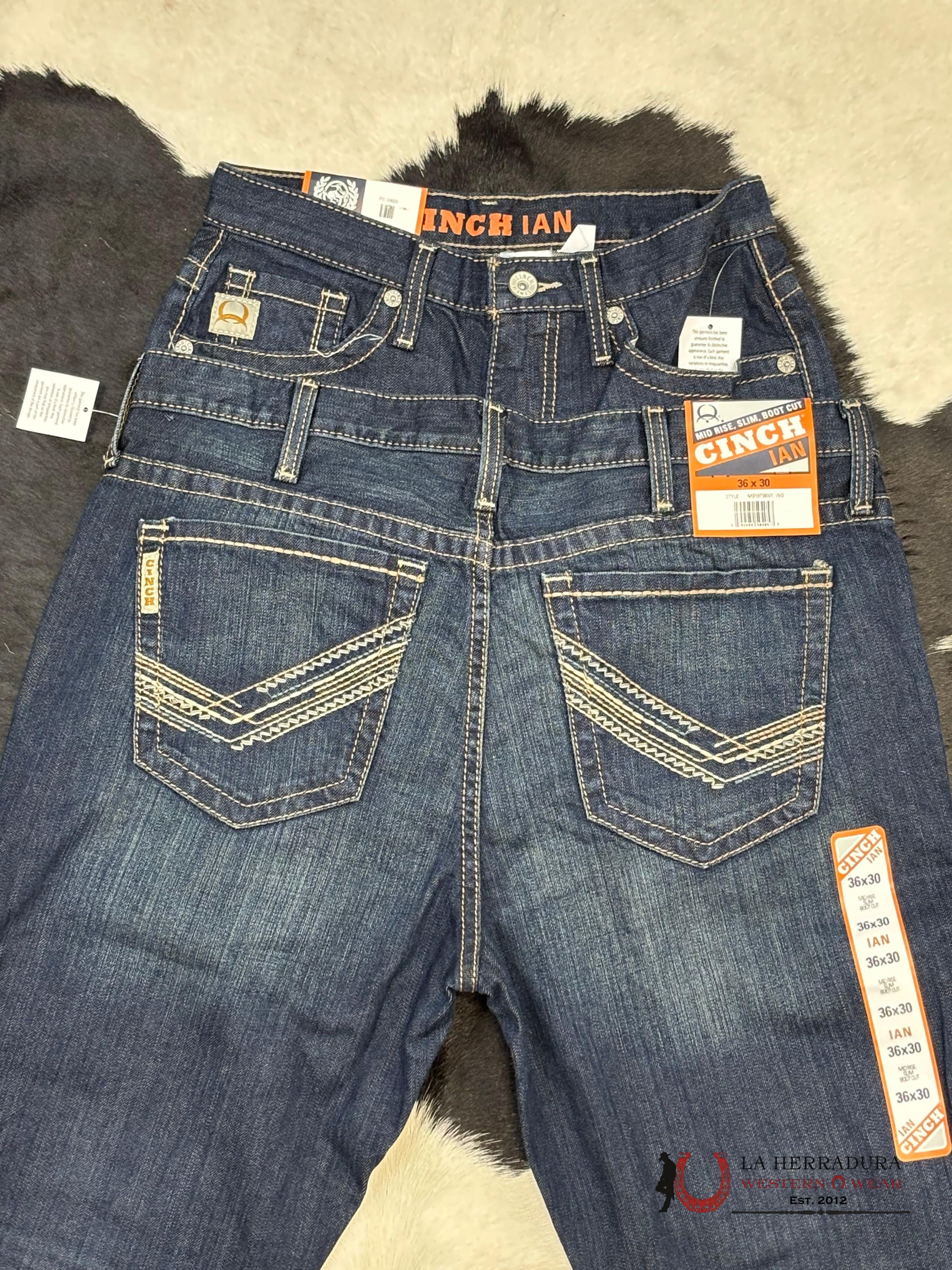 Cinch Jean Ian Mid Rise Slim Bootcut Ropa Hombres