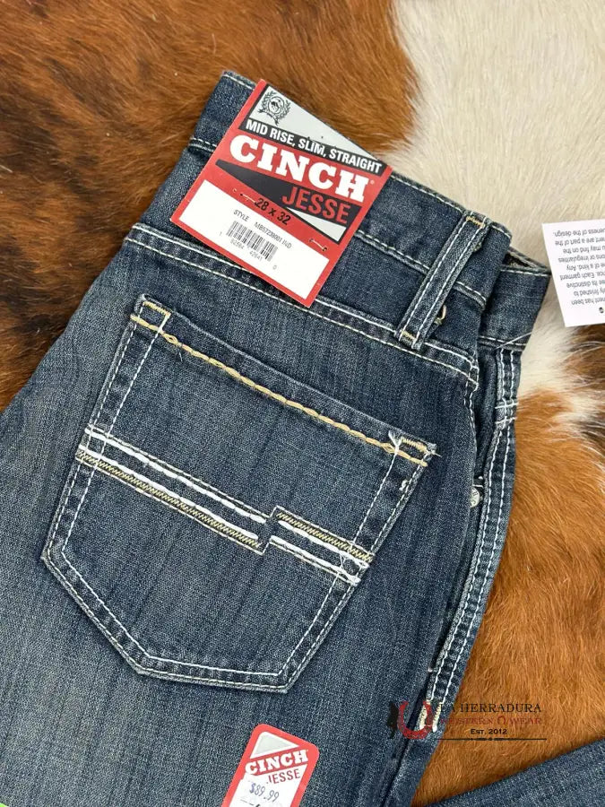 Cinch Jean Jesse Label Mid Rise Slim & Straight Ropa Hombres