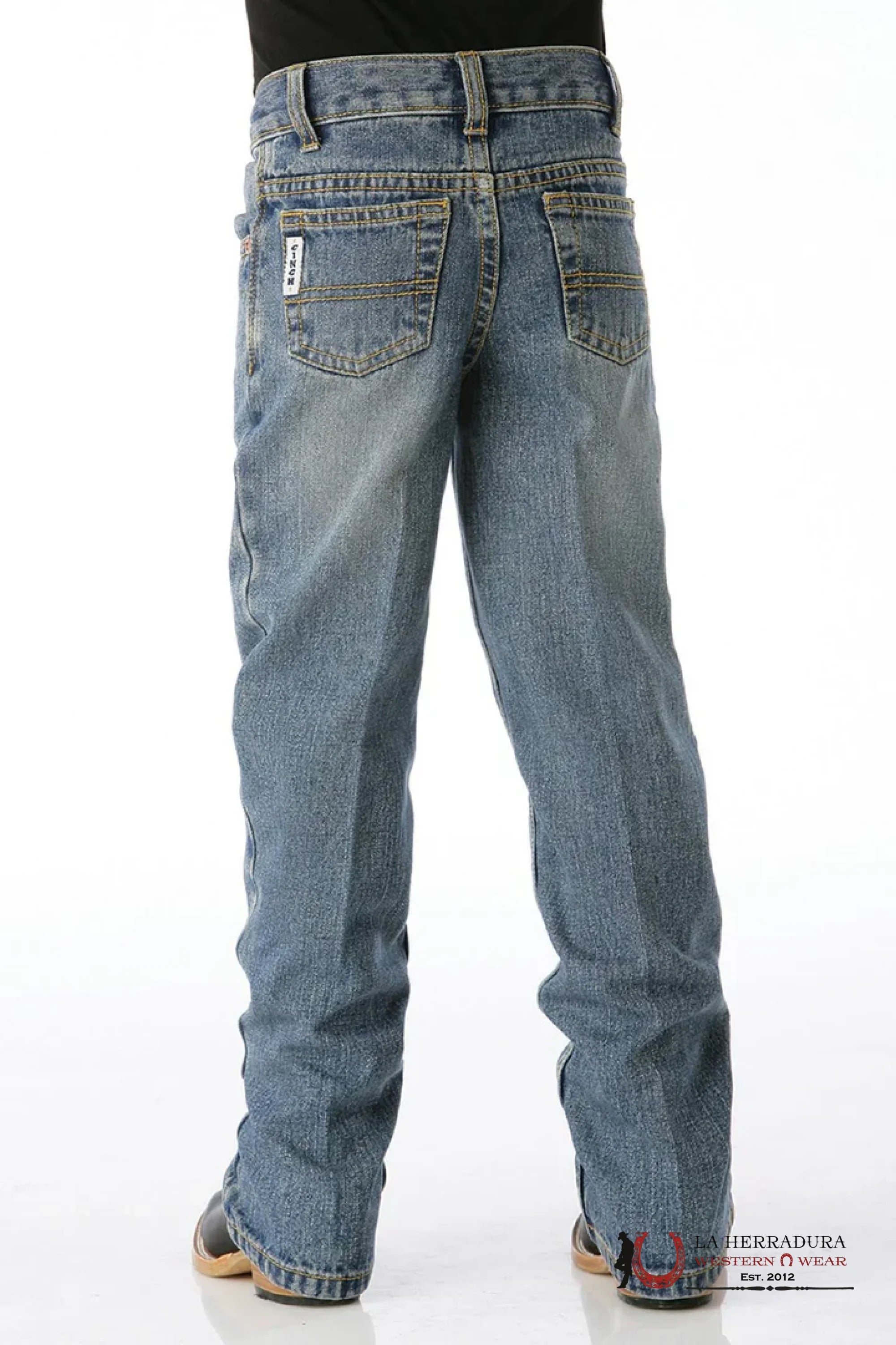 CINCH JEAN KIDS WHITE LABEL RELAXED FIT STRAIGHT LEG MID RISE MB12820001 IND NIÑOS