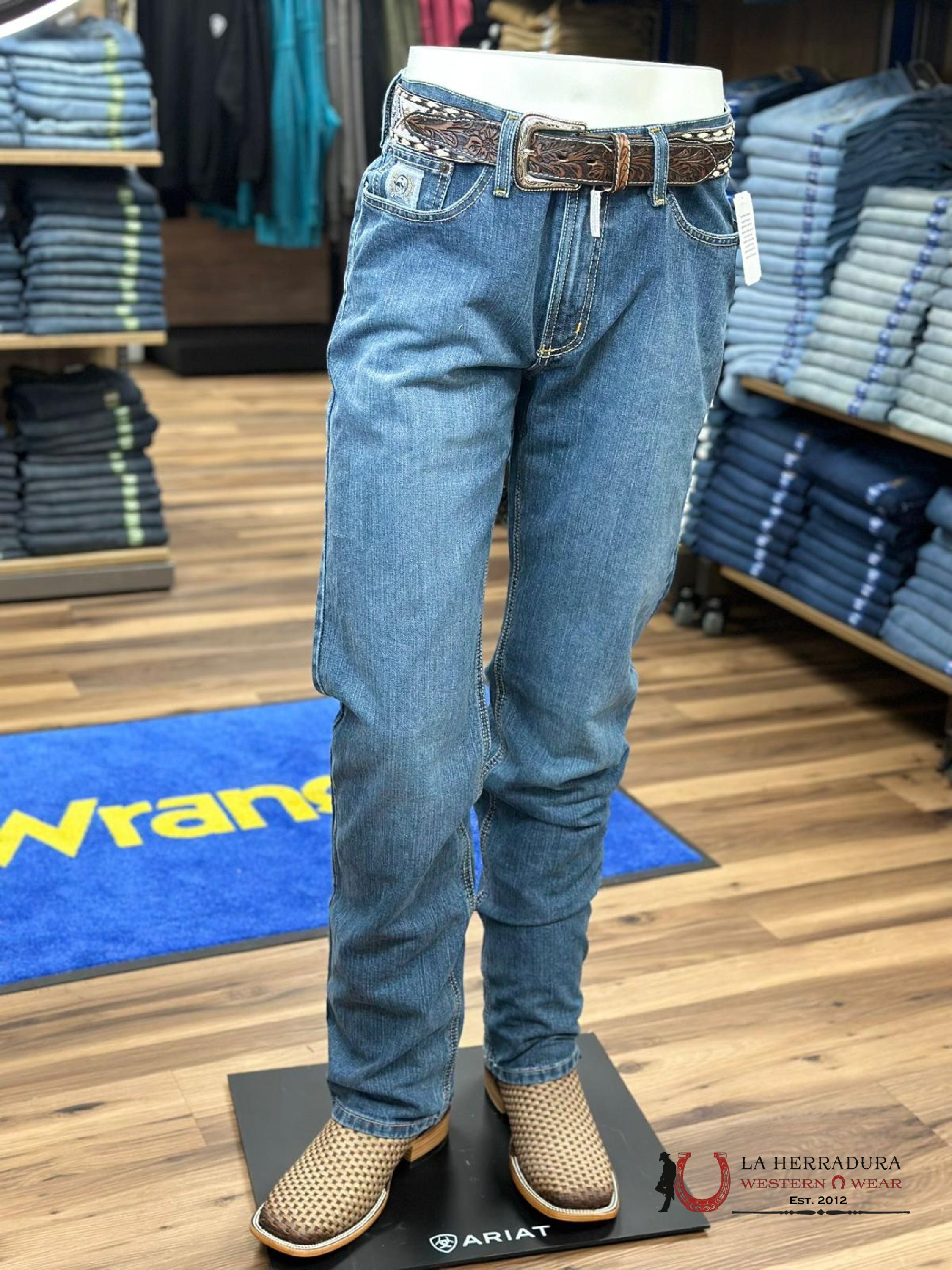 Cinch Jean Silver Label Medium Stone Mid Rise Slim Straight Leg Ropa Hombres