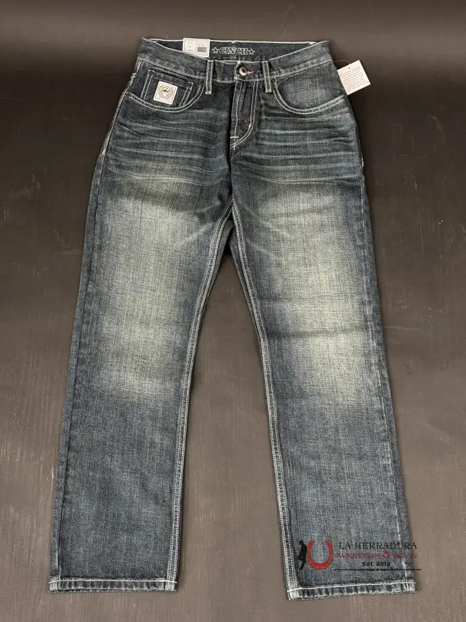 Cinch Jean White Label Relaxed Mid Rise Straight Leg Dark Stone Ropa Hombres