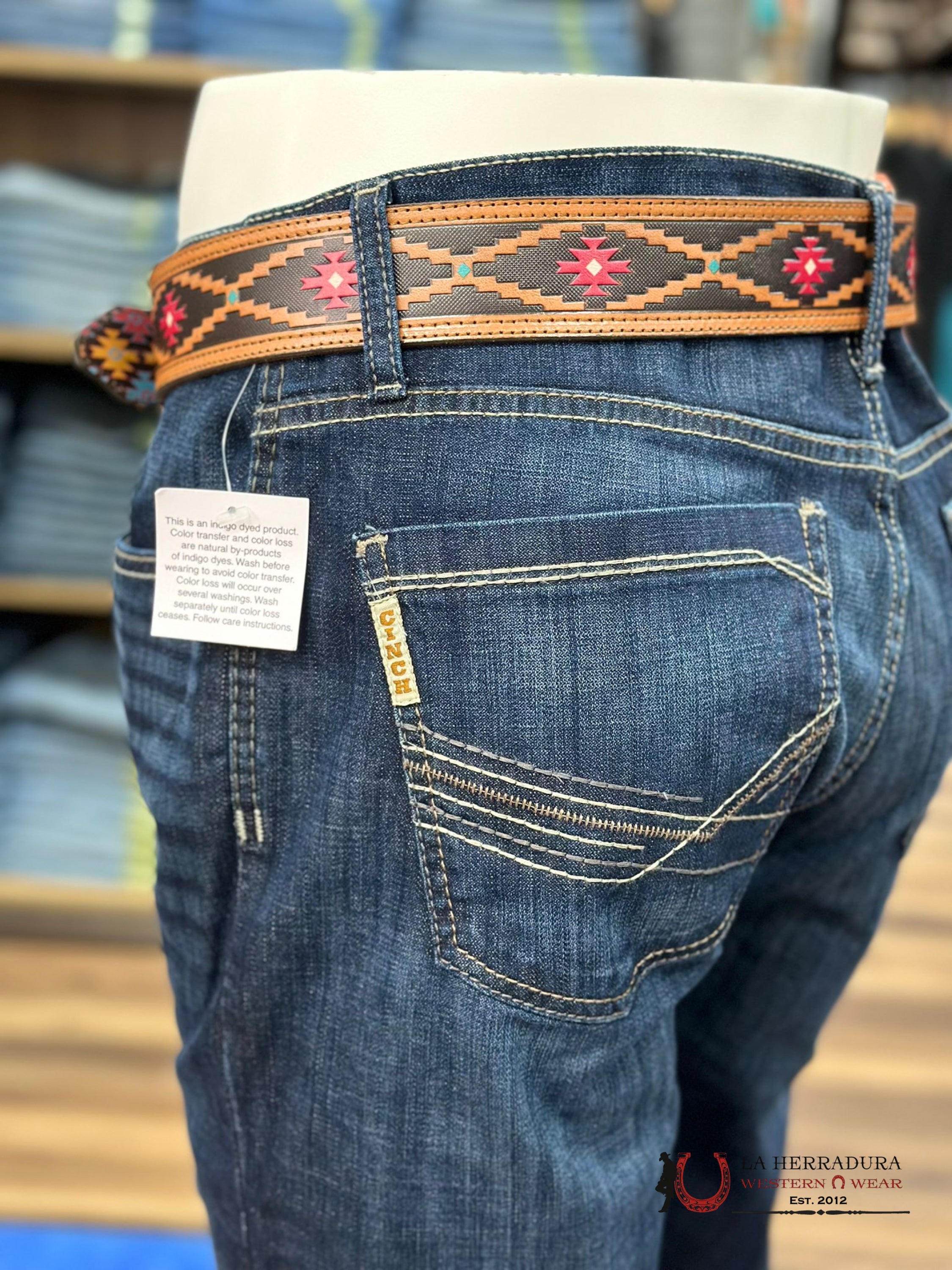 Cinch Jeans Ian Mid Rise Slim Boot Cut Dark Blue Ropa Hombres