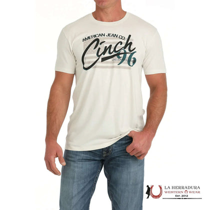 CAMISETA CINCH HOMBRE 96 ESTABLISHED CREMA MTT1690670