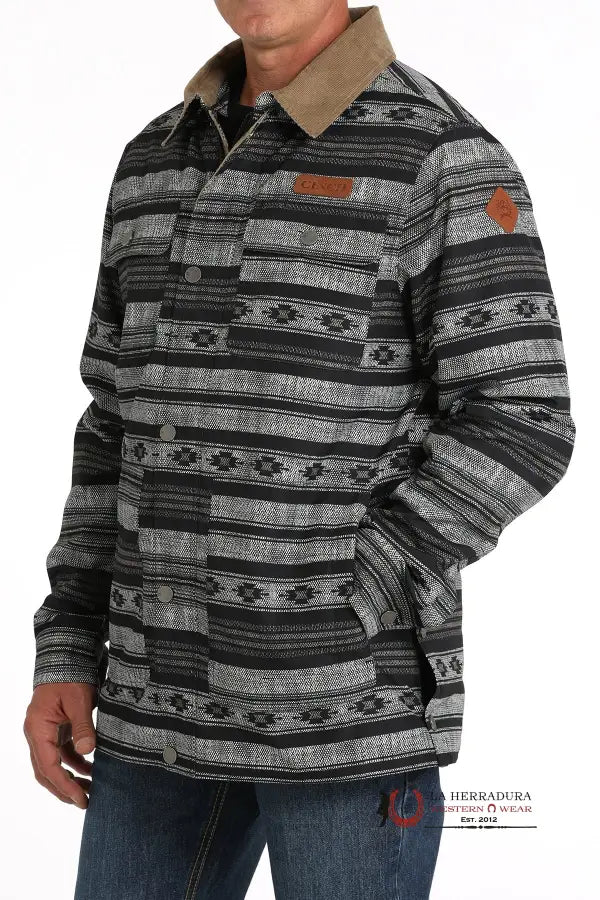 Cinch Mens Barn Coat Black/Grey Ropa Hombres