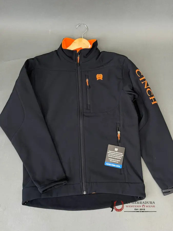 Cinch Mens Black Neon Orange Jacket Ropa Hombres