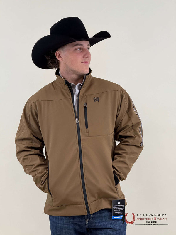 CHAQUETA CINCH HOMBRE SUROESTE BONDED NEGRO/GRIS RAYAS