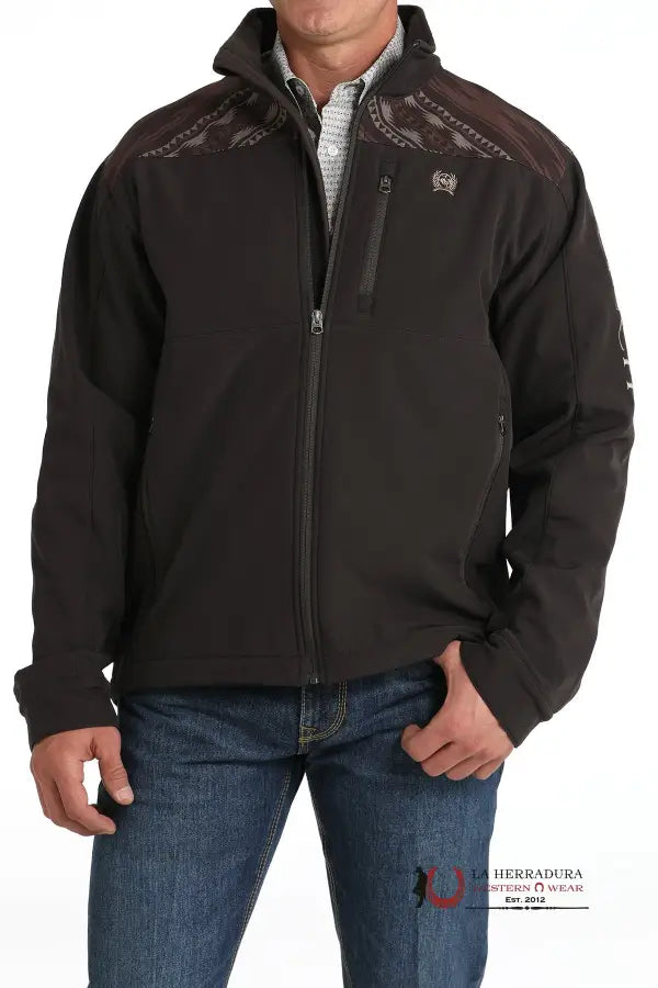 Cinch Mens Bonded Jacket Brown Aztec Top 3008 Ropa Hombres