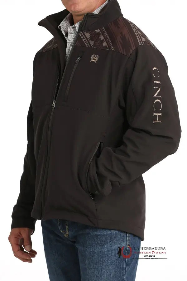 Cinch Mens Bonded Jacket Brown Aztec Top 3008 Ropa Hombres