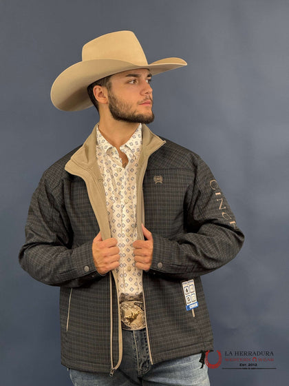CINCH MENS BONDED JACKET NAVY COTTON INTERIOR-MWJ1583007