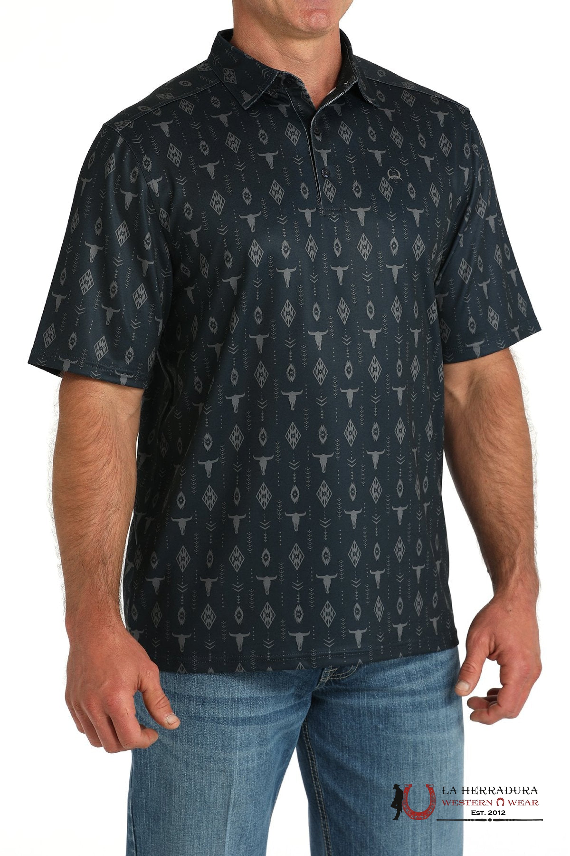 CINCH MEN’S BULL SKULL PRINT MTK1865033 NAVY ROPA HOMBRES