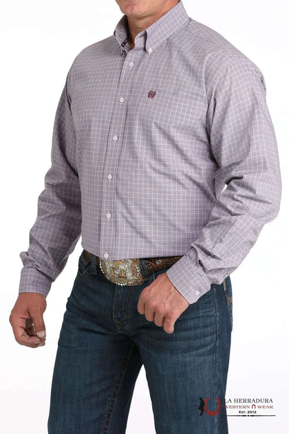 CAMISA DE MANGA LARGA LILA PARA HOMBRE CINCH MTW1105976