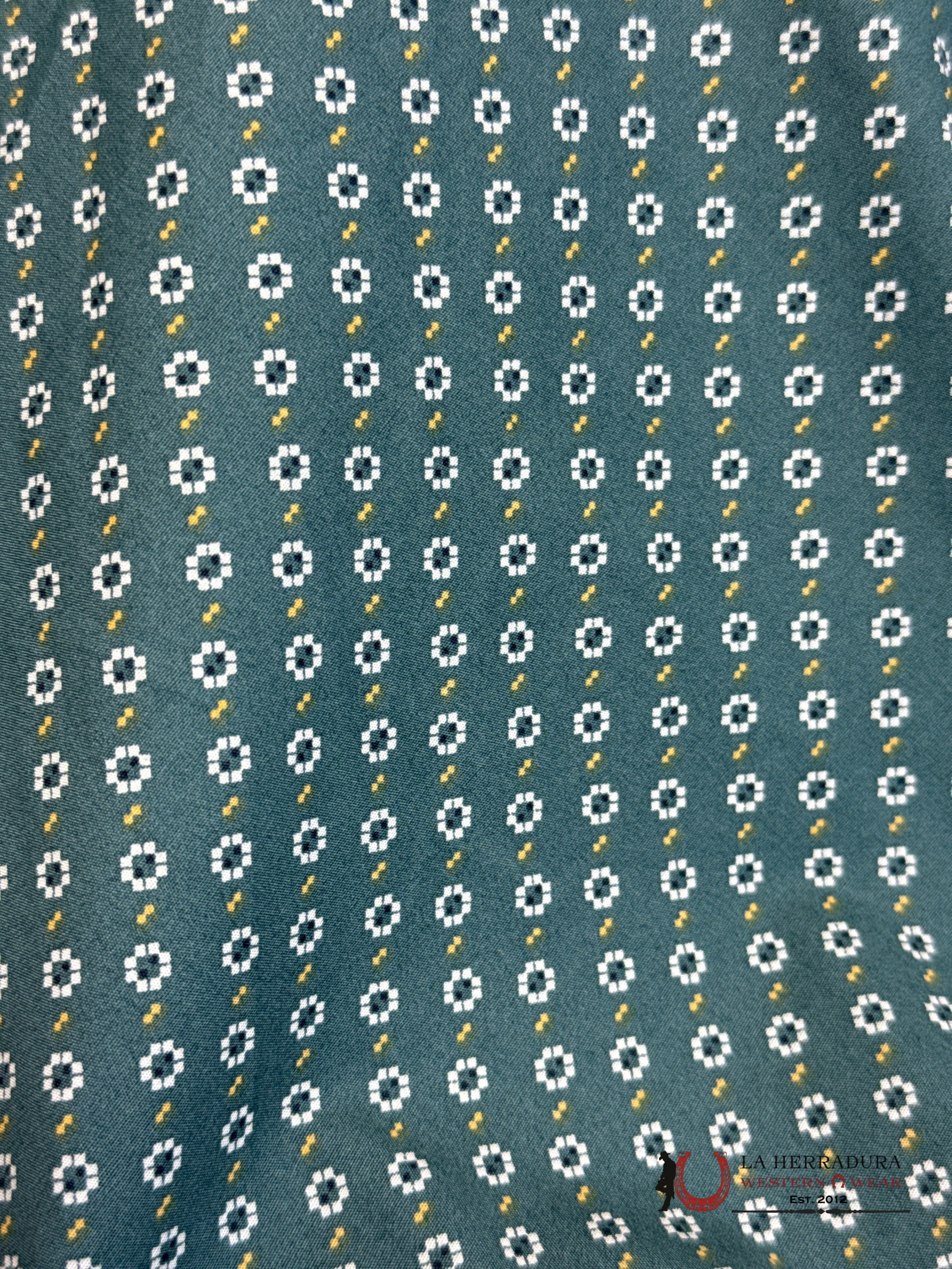 CINCH MEN’S MEDALLION PRINT BUTTON-DOWN WESTERN SHIRT - GREEN MTW1105757 ROPA HOMBRES