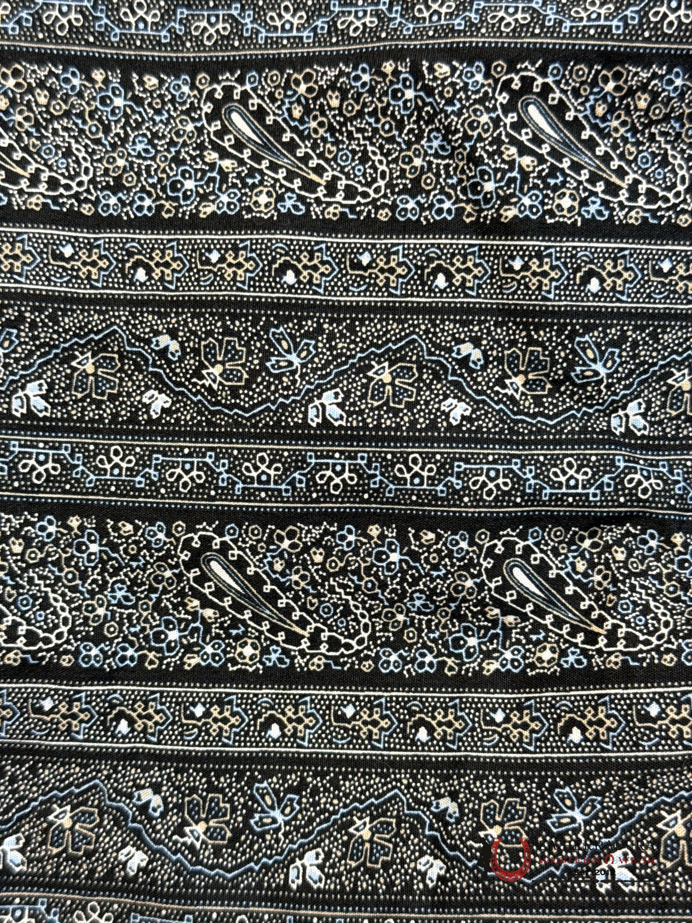 CINCH MEN’S MODERN FIT GEOMETRIC PRINT BUTTON-DOWN WESTERN SHIRT - BLACK MTW1301076 ROPA HOMBRES