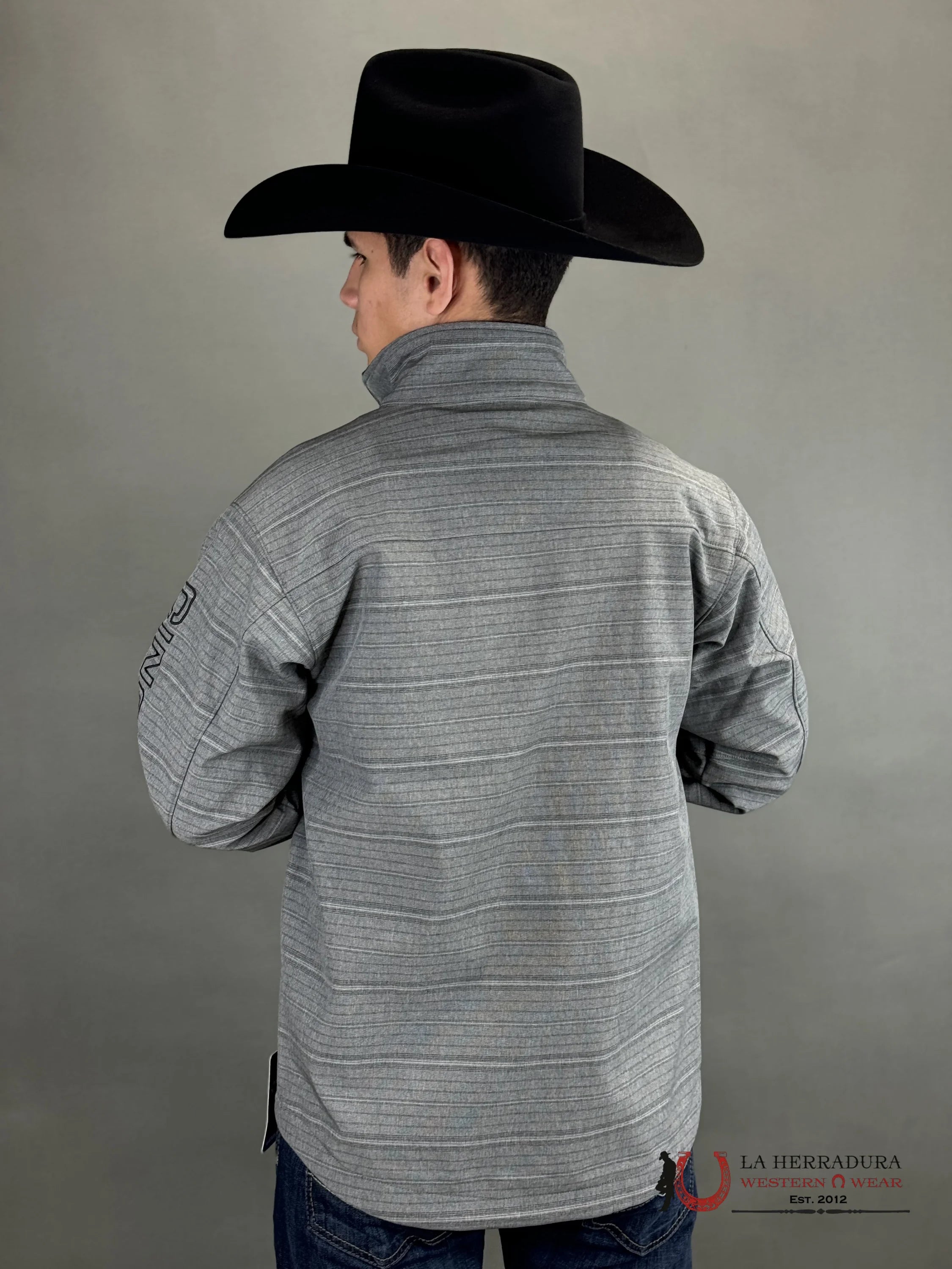 Cinch Mens Southwestern Bonded Jacket Grey / Black Ropa Hombres