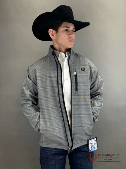CINCH MENS SOUTHWESTERN BONDED JACKET GREY / BLACK MWJ1500004