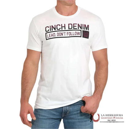 CINCH MENS T-SHIRT WHITE MTT1690680