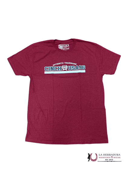 CINCH MENS TSHIRT -AUTHENTIC TRADEMARK RUST RED MTT1690586