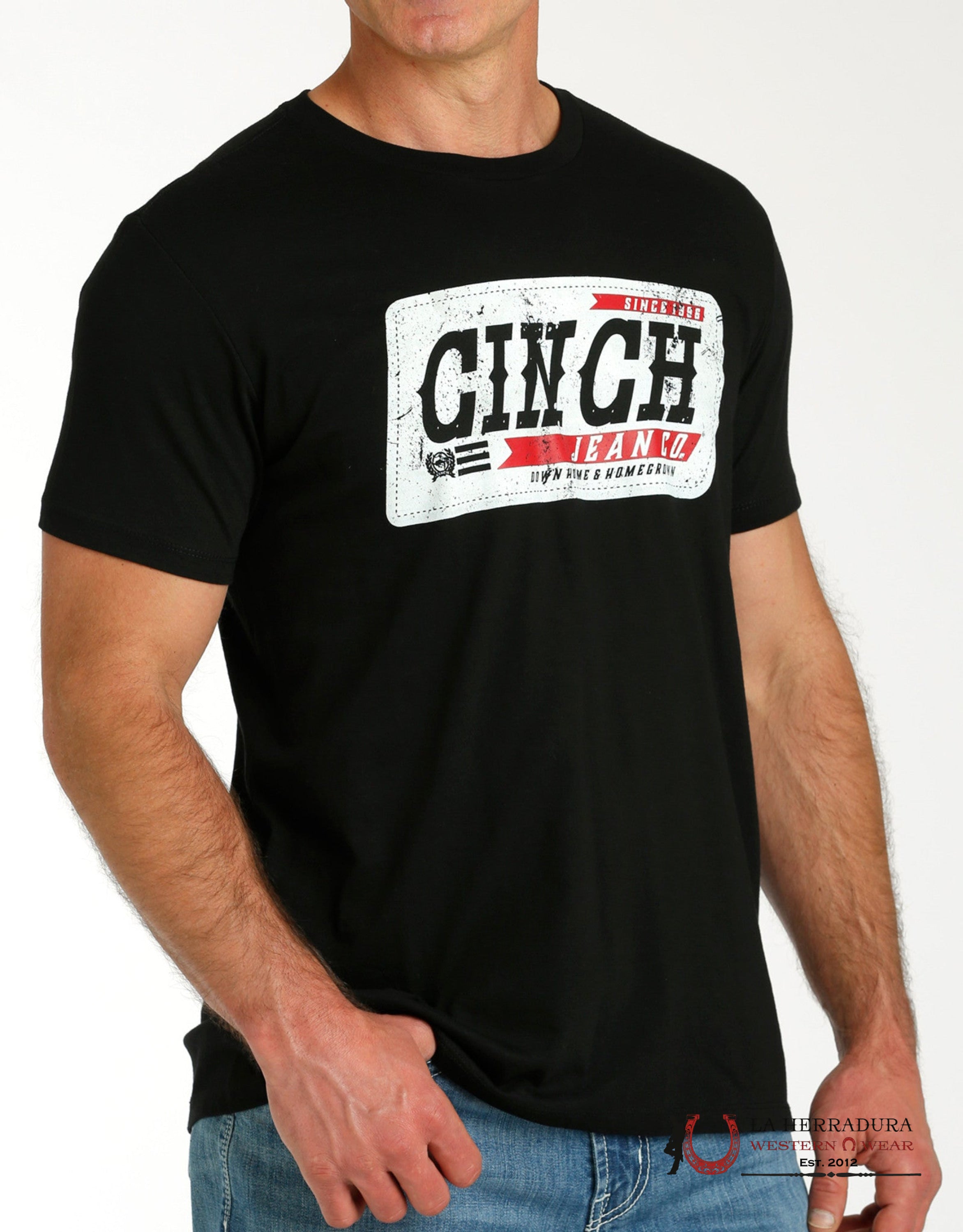CINCH MENS TSHIRT - BLACK DOWN HOME & HOMEGROWN MTT1690621 ROPA HOMBRES