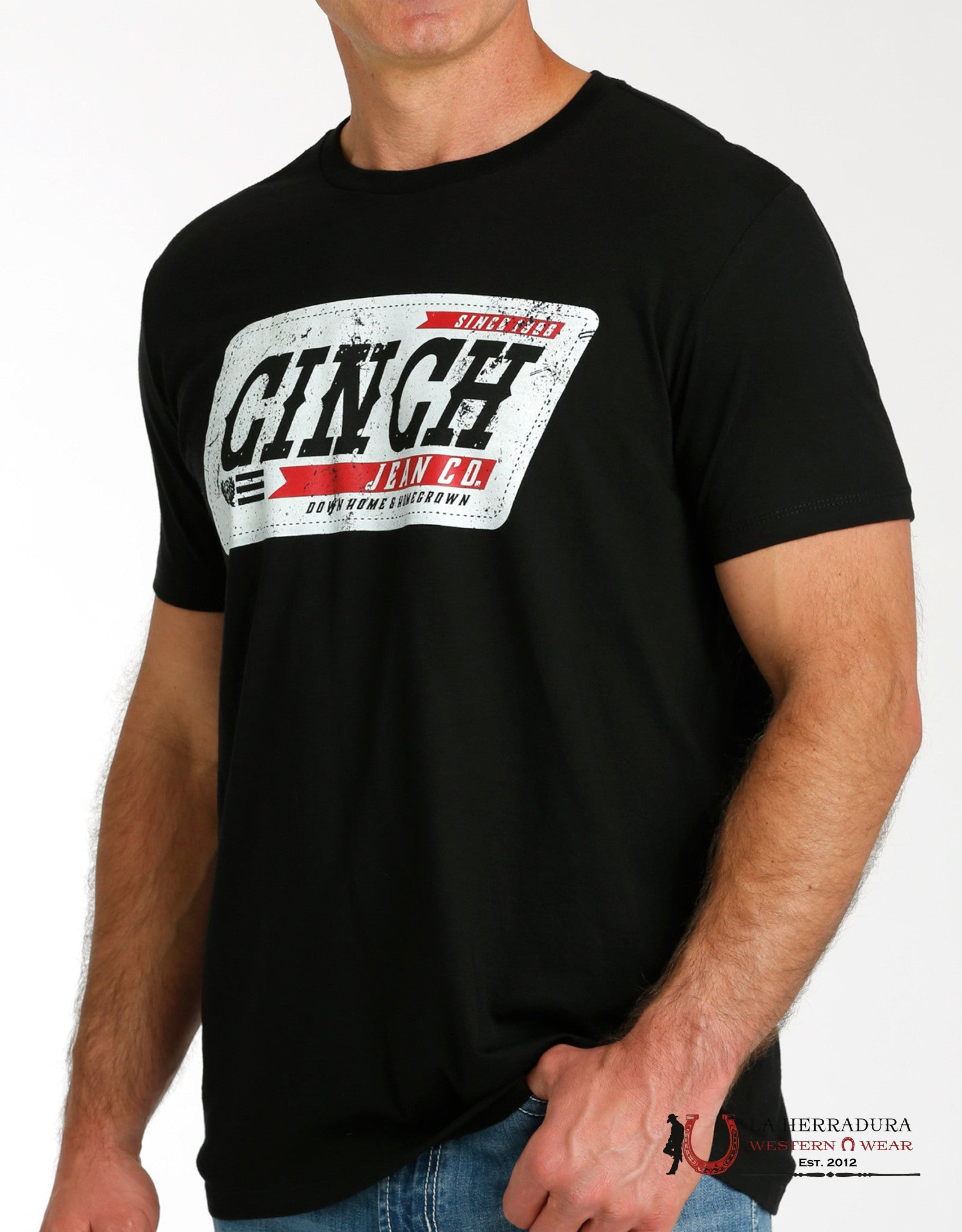 CINCH MENS TSHIRT - BLACK DOWN HOME & HOMEGROWN MTT1690621 ROPA HOMBRES