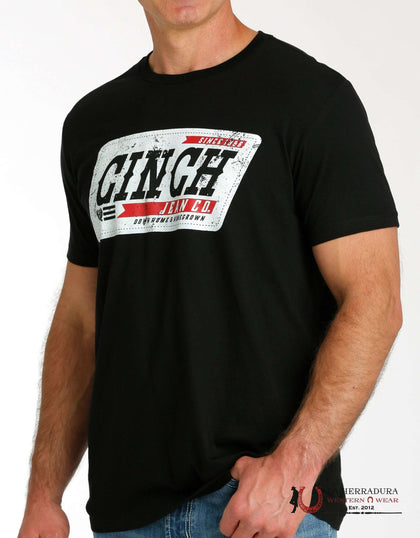 CINCH MENS TSHIRT - BLACK DOWN HOME & HOMEGROWN MTT1690621
