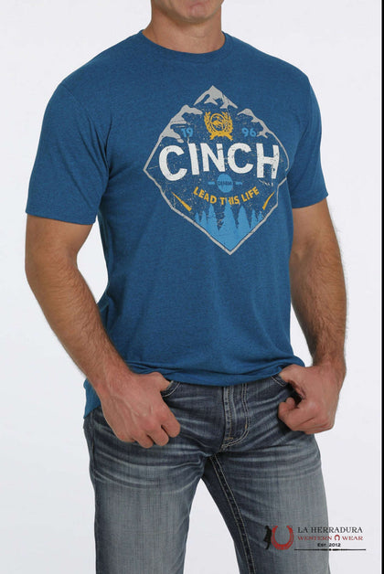 CAMISETA DE HOMBRE CINCH - AZUL MTT1690510HTE