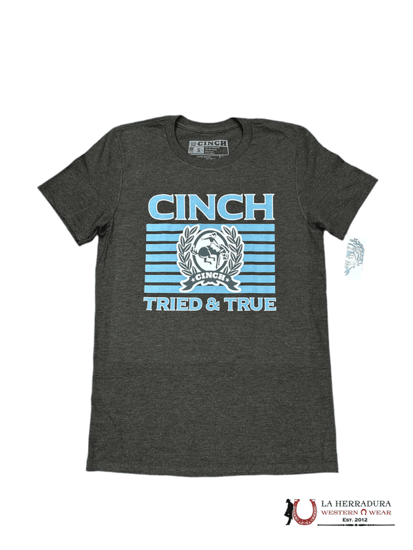 CAMISETA CINCH PARA HOMBRE - AZUL TRIED & TRUE MTT1690663