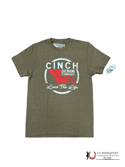 CINCH MENS TSHIRT -BROWN LEAD THIS LIFE MTT1690504