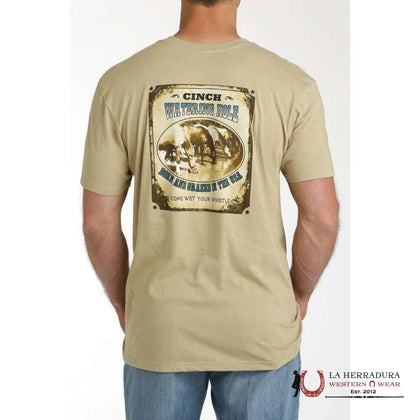CINCH MENS TSHIRT -GRAPHIC HORSE WATERING HOLE MTT1690625