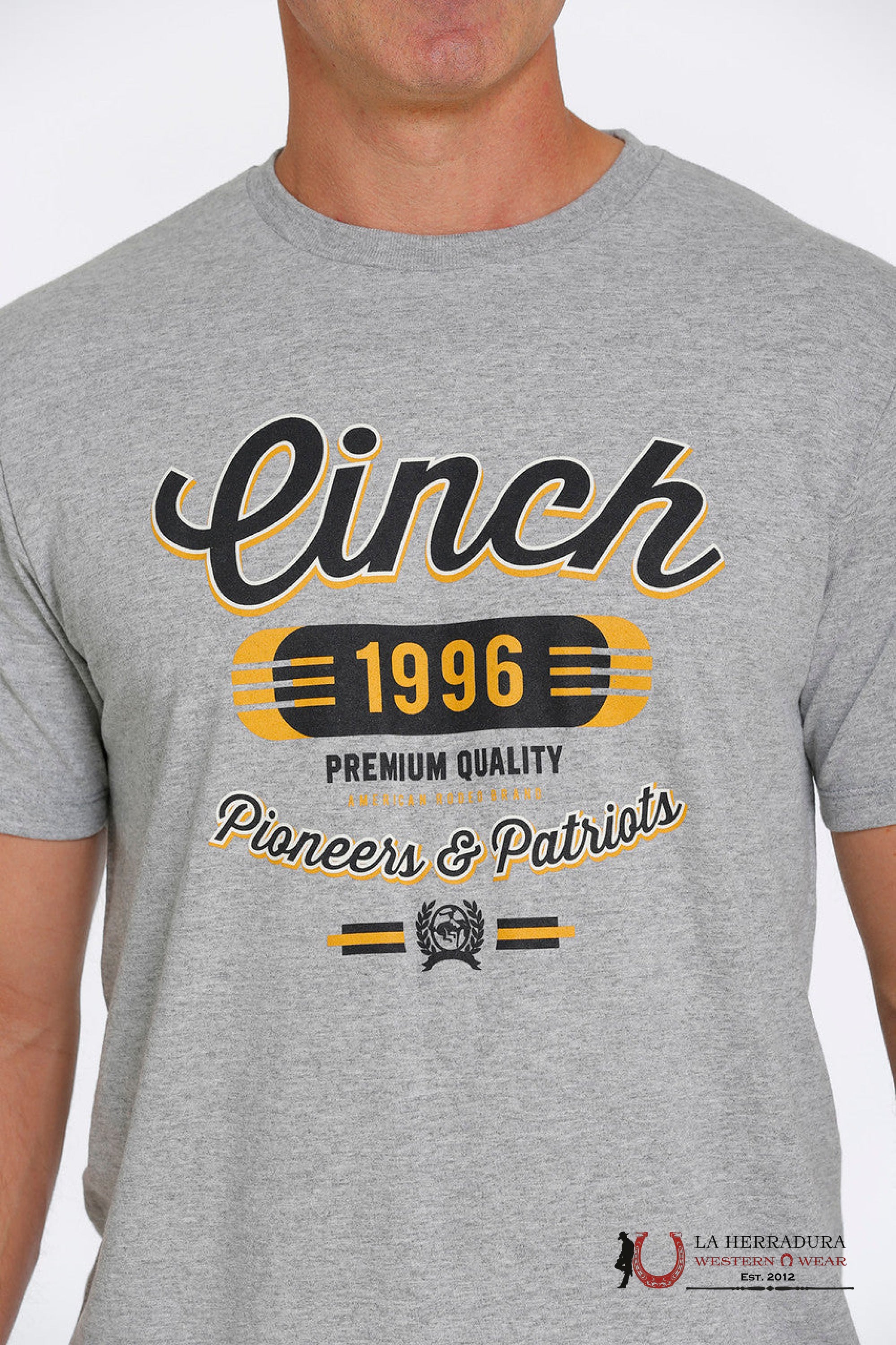 CINCH MENS TSHIRT GRAY MTT1690511 ROPA HOMBRES