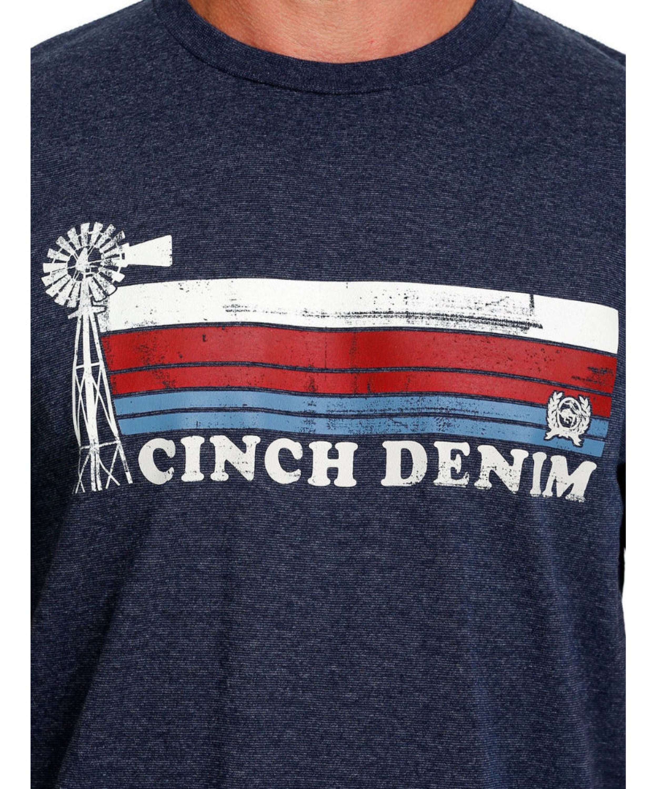 CINCH MENS TSHIRT - NAVY DENIM MTT1690588 ROPA HOMBRES