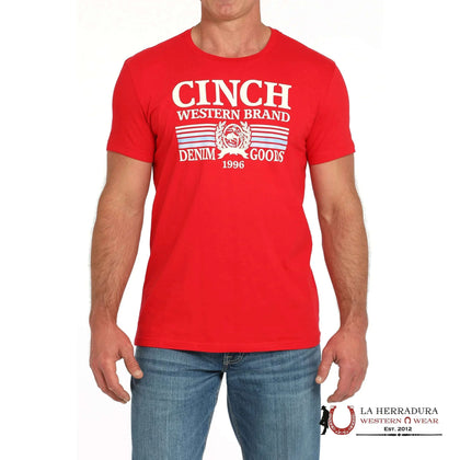 CAMISETA CINCH PARA HOMBRE - ROJA MTT1690686