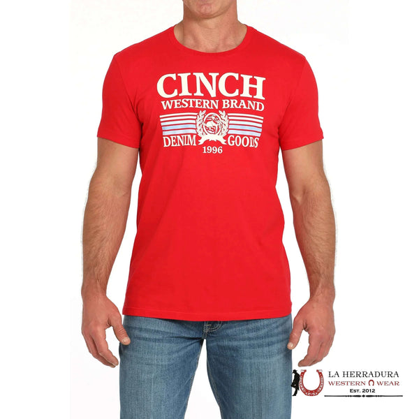 CAMISETA CINCH PARA HOMBRE - ROJA MTT1690686
