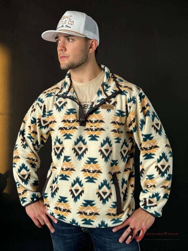 CINCH HOMBRE Sudadera Aztec Blanca