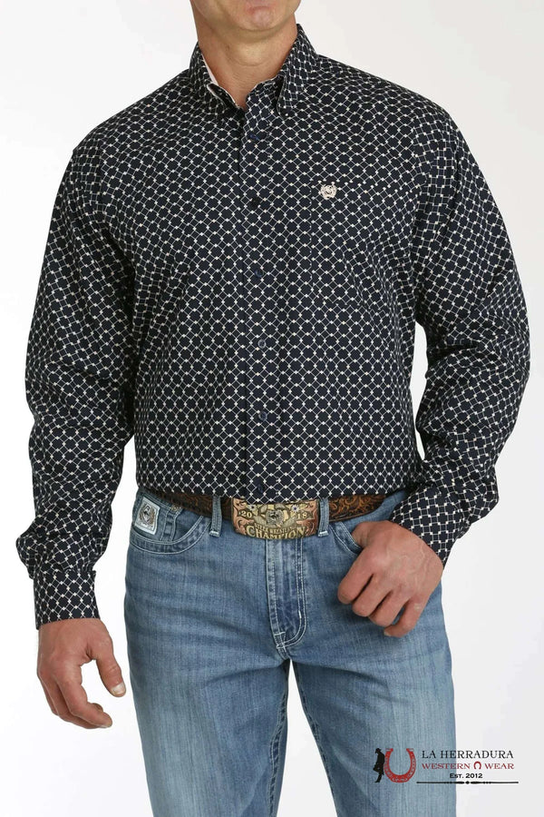 CAMISA MANGA LARGA CUADROS AZUL MARINO CINCH - MTW1105773