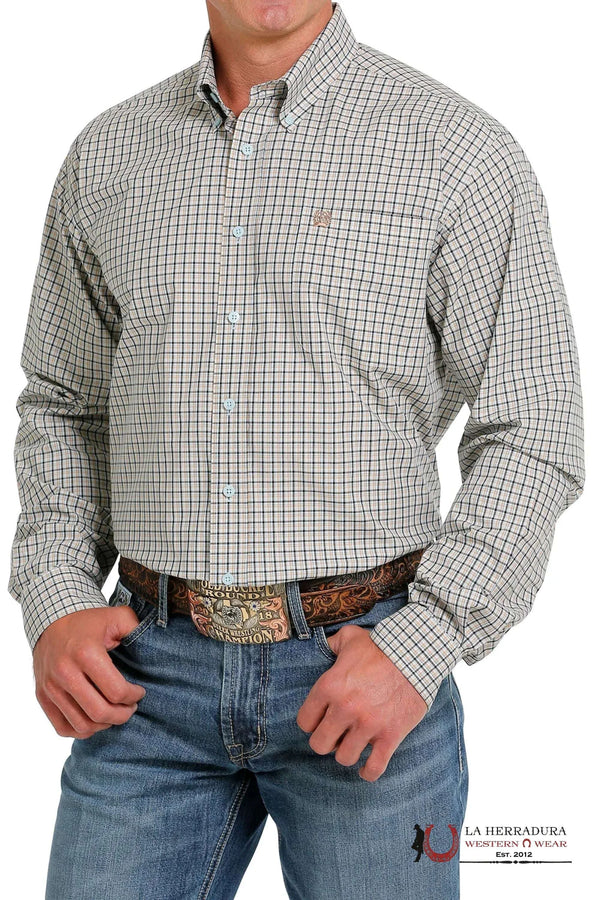 CAMISA DE BOTONES DE MANGA LARGA A CUADROS CINCH - MTW1105617