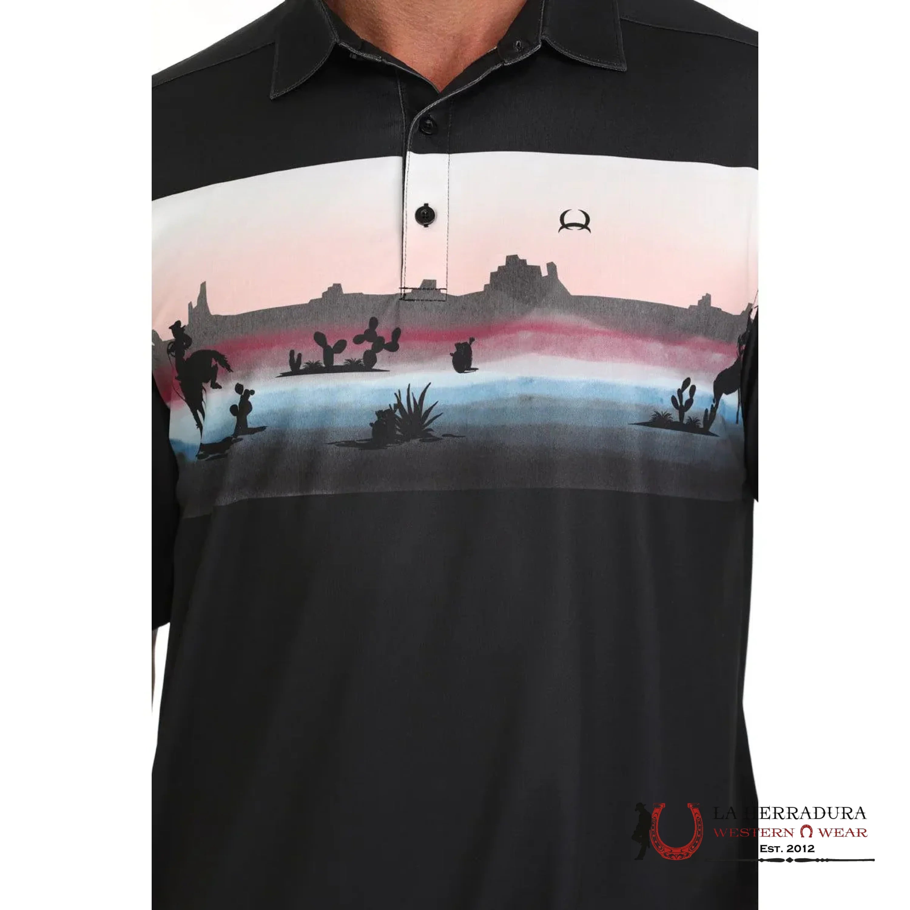 CINCH POLO BLACK SHORT SLEEVE SHIRT MTK1863044 ROPA HOMBRES