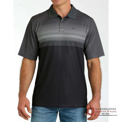 CINCH POLO GREY PURPLE SHORT SLEEVE SHIRT MTK1824008