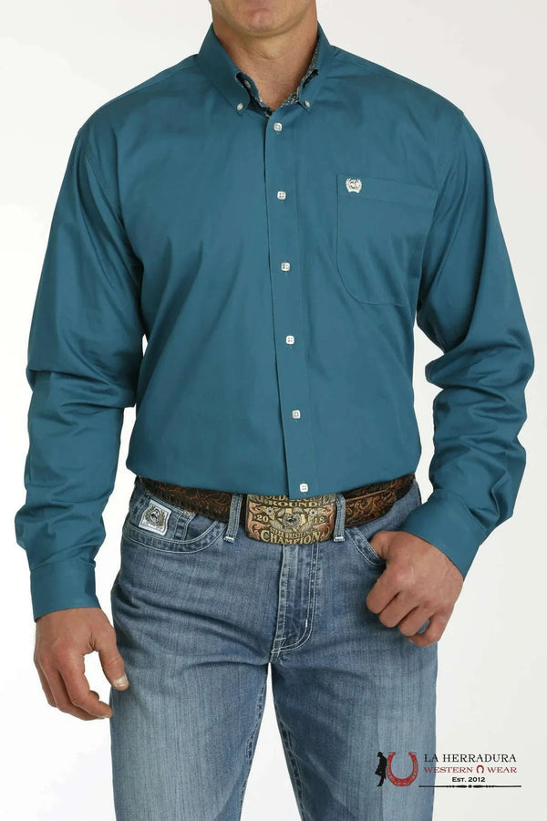 CAMISA CINCH MANGA LARGA AZUL VERDOSO - MTW1105777