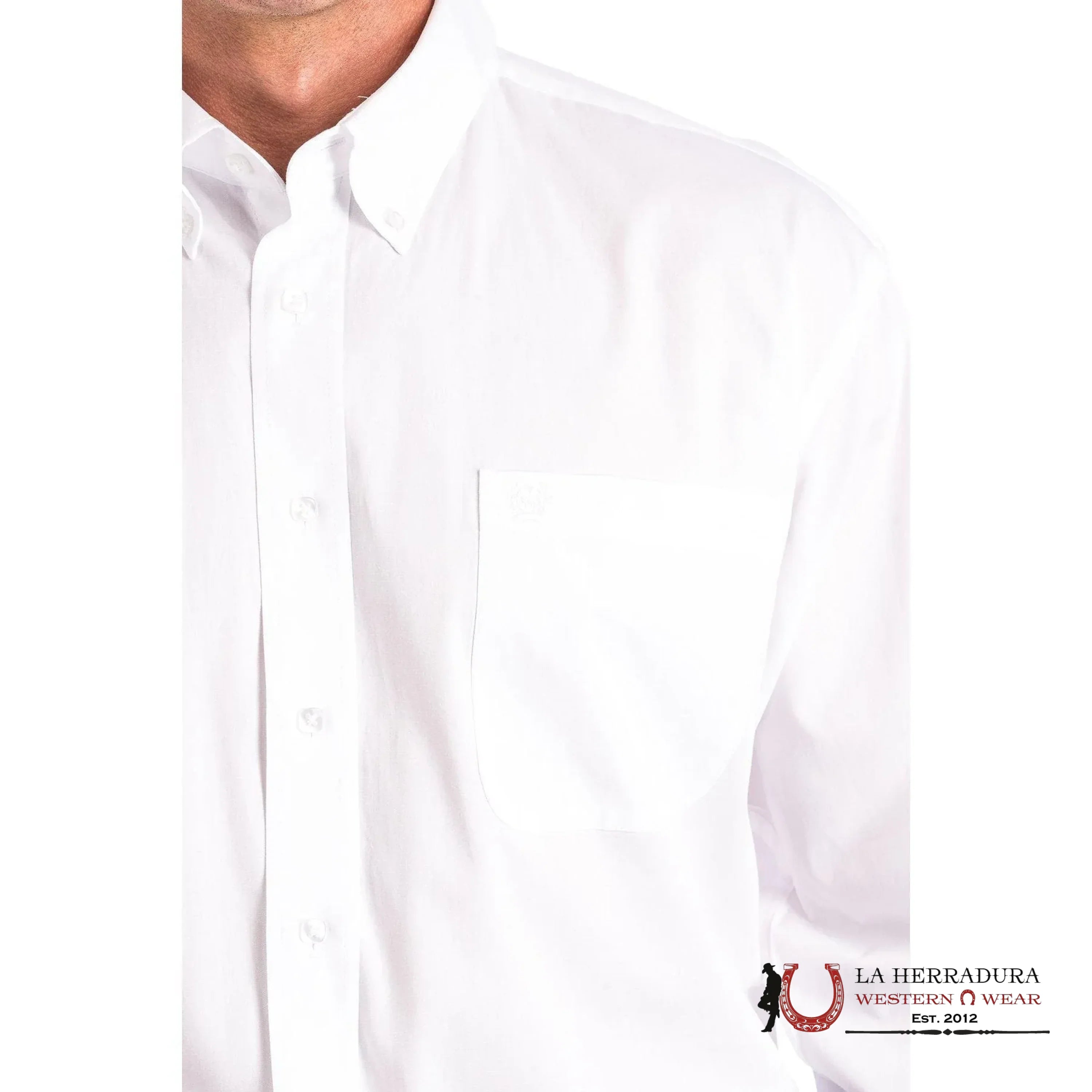 CINCH WHITE SOLID BUTTON DOWN SHIRT MT10320020 ROPA HOMBRES