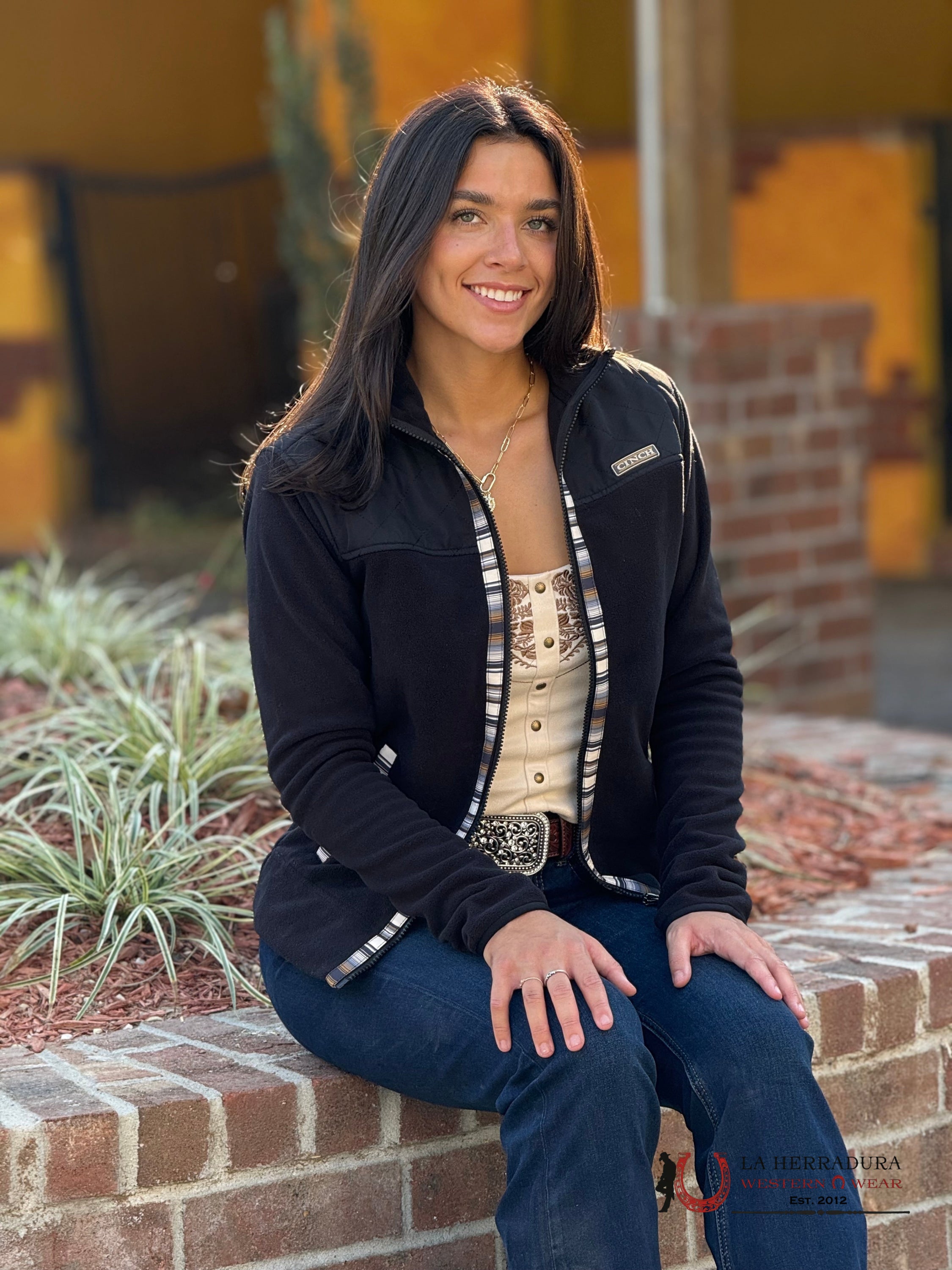 Cinch Womens Fleece Black- Jacket Ropa Mujeres