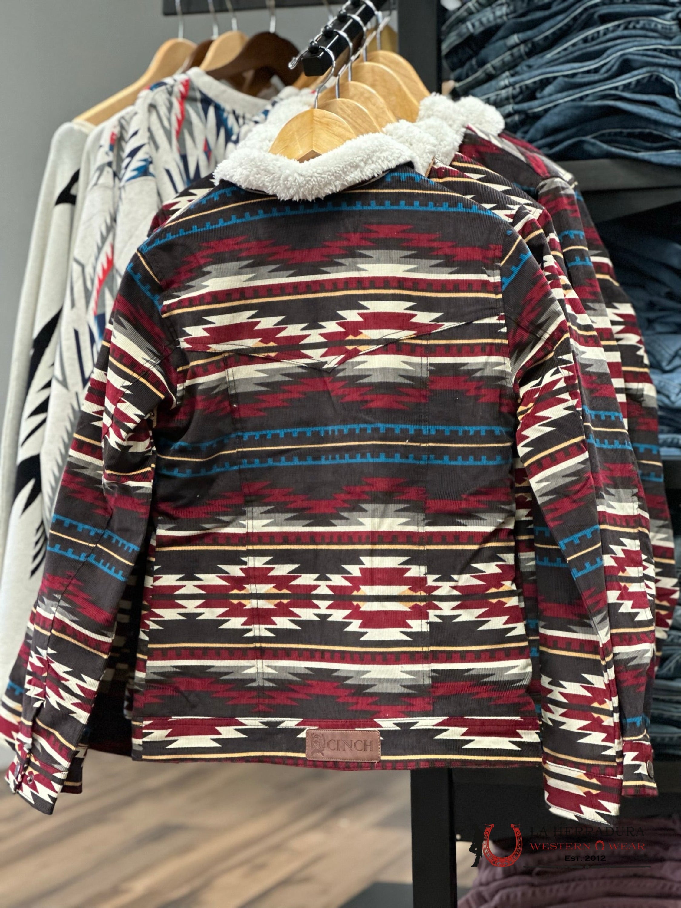 Cinch Womens Multi Color Sherpa Button Up Ropa Mujeres