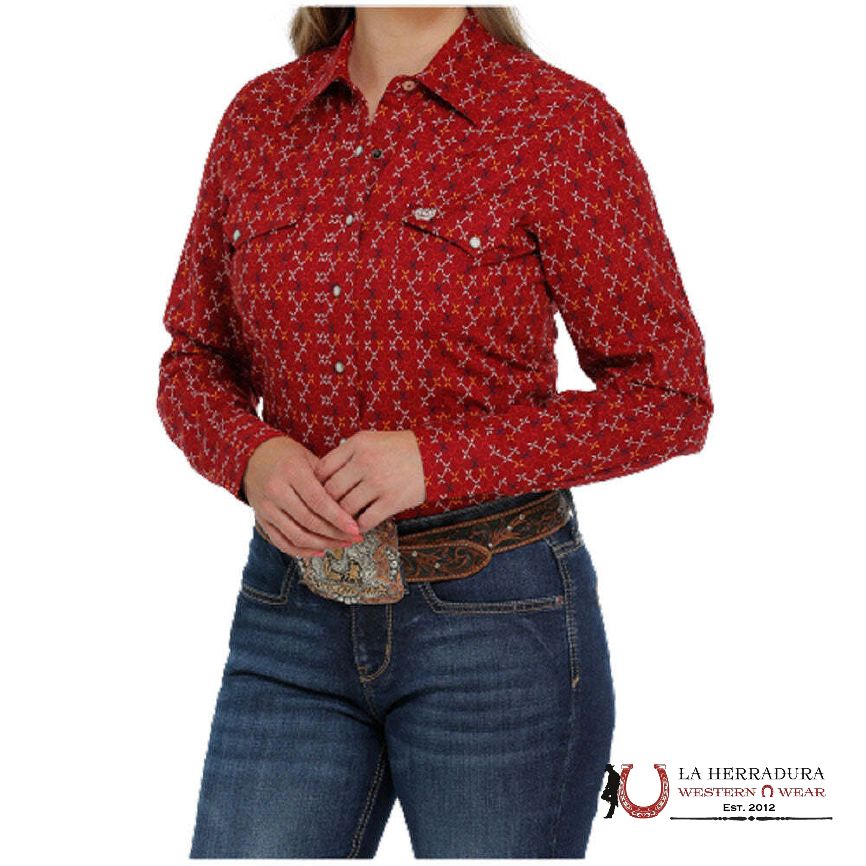 CINCH WOMEN’S MSW9201036 RED ROPA MUJERES