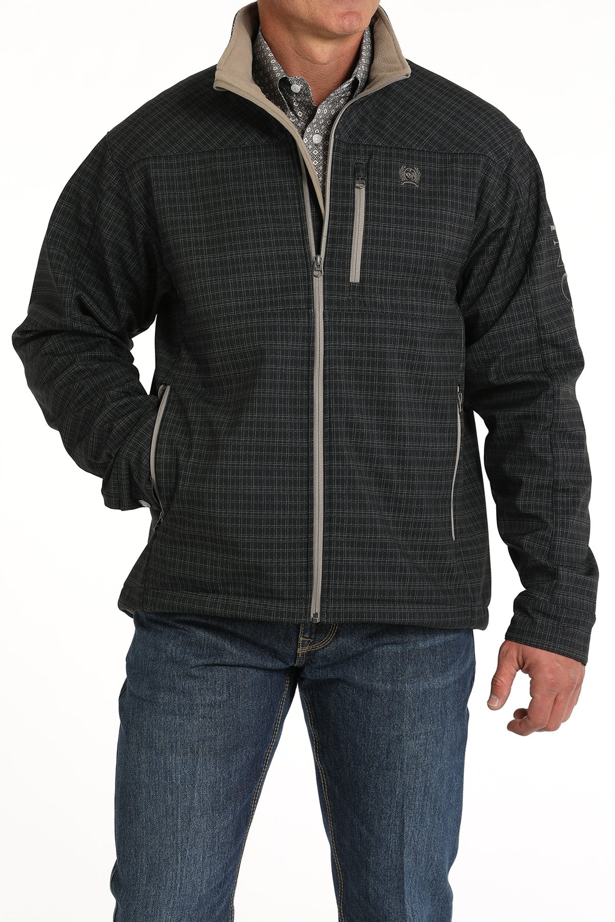 CINCH MENS BONDED JACKET NAVY COTTON INTERIOR 3007